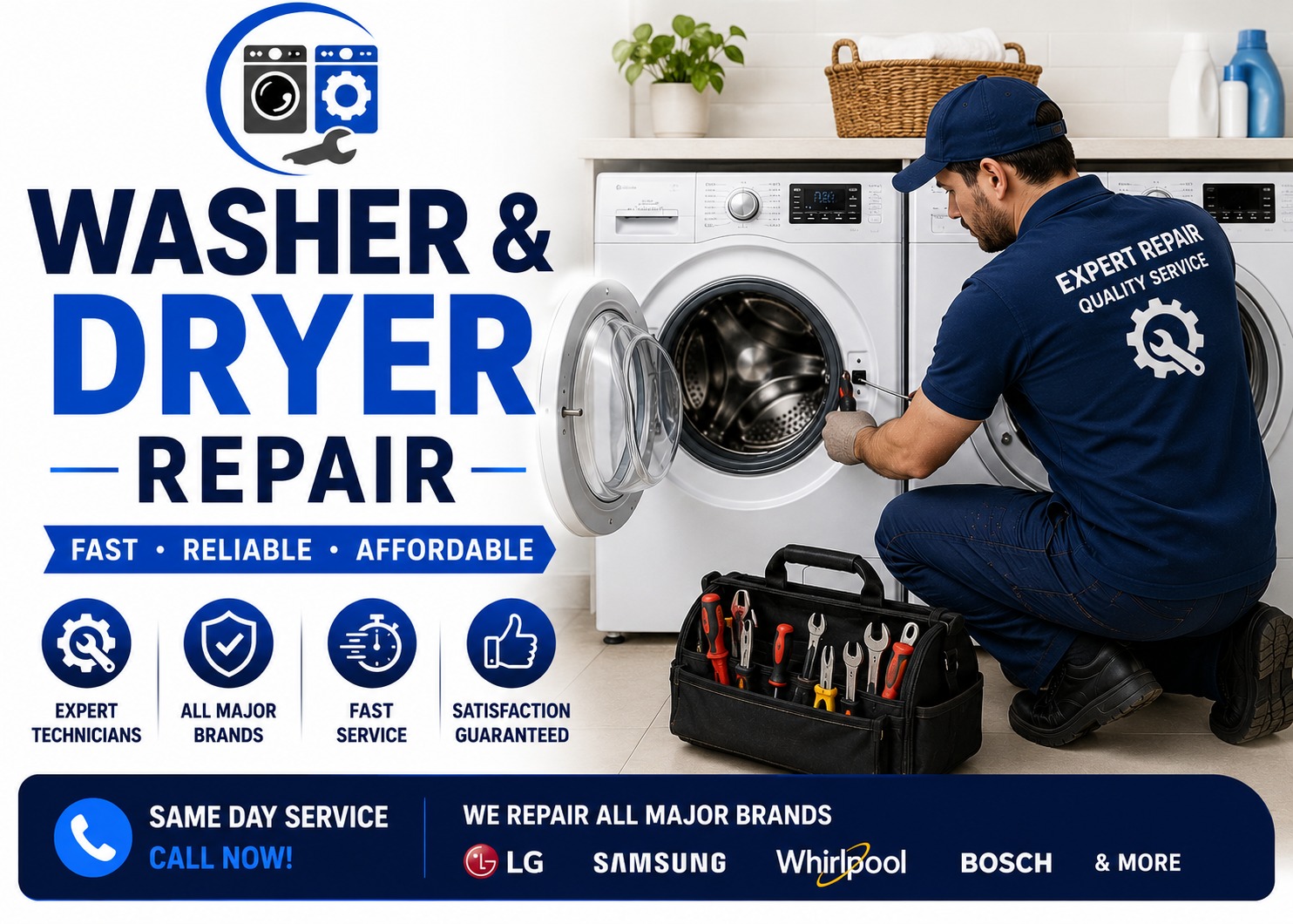 Washer and dryer repair service